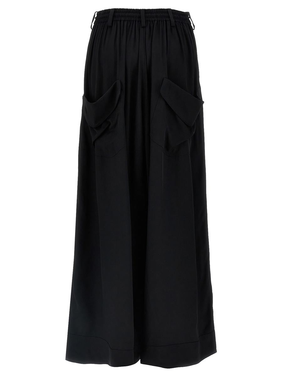 Y-3 Adidas „Y-3 Rayon Twill Wide“-Hose