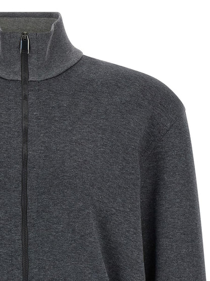Brioni – Sweatshirt aus Piqué-Baumwolle