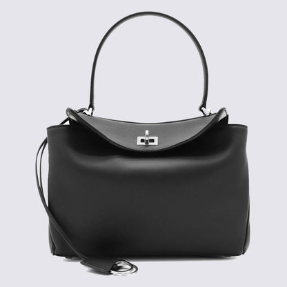 Balenciaga – Rodeo S – Henkeltasche aus schwarzem Leder