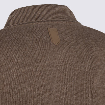 Canali Beige Wollstrick