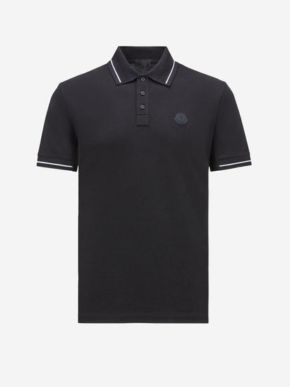 Moncler Poloshirt mit Logo aus Baumwolle
