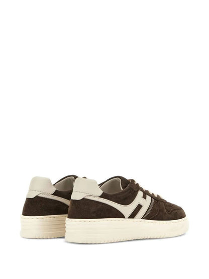 Hogan H630 Wildleder und Leder Sneakers Schuhe