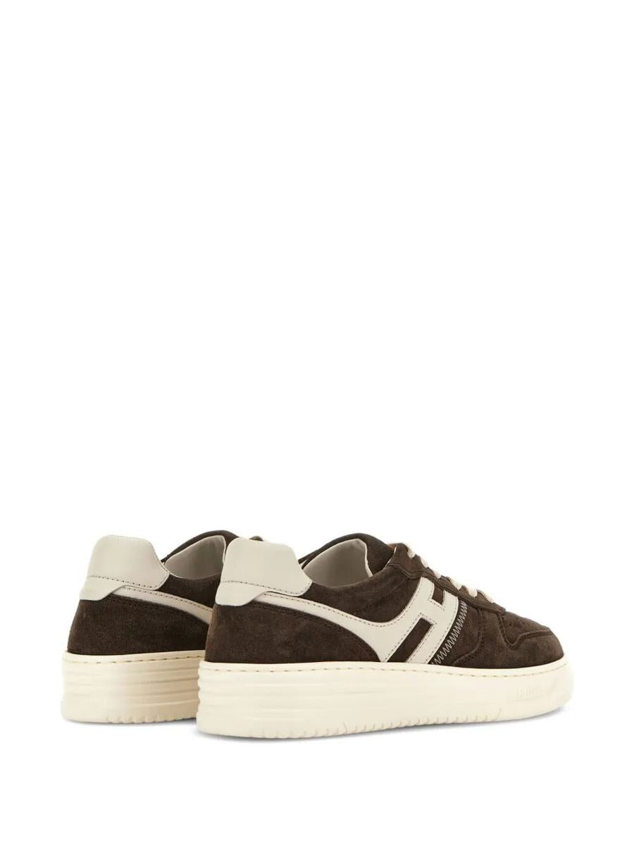 Hogan H630 Wildleder und Leder Sneakers Schuhe