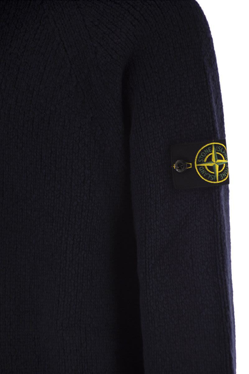 Stone Island – Rundhalspullover mit Raglanärmeln