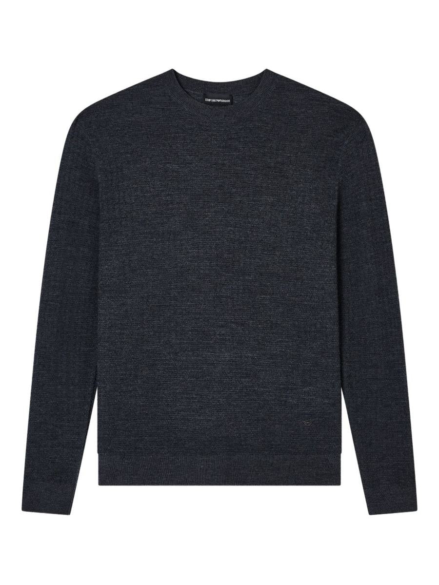 Emporio Armani Wollpullover mit Rundhalsausschnitt