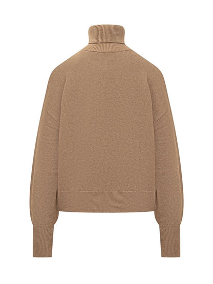 Rollkragenpullover aus Wolle mit Logo von Isabel Marant Étoile