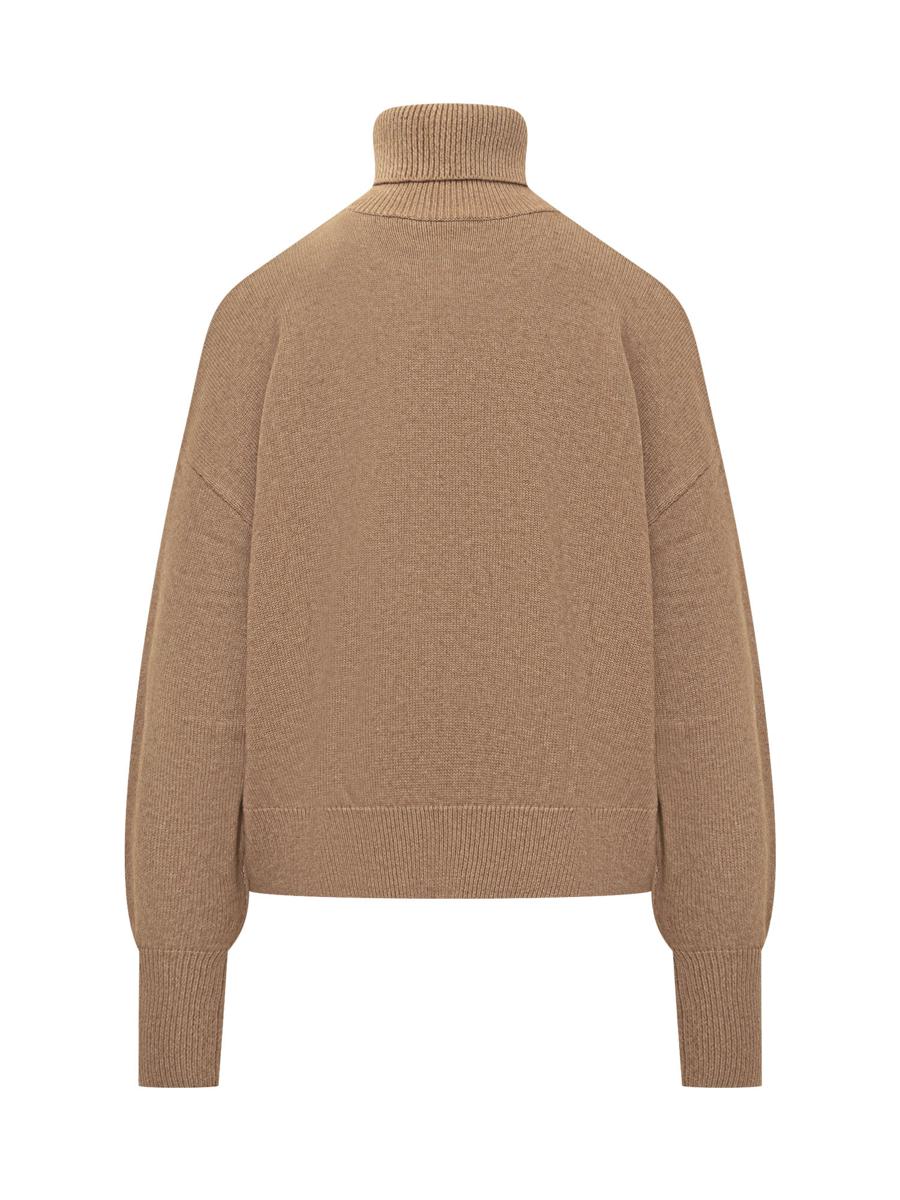 Rollkragenpullover aus Wolle mit Logo von Isabel Marant Étoile