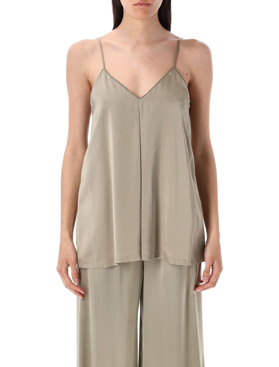 Fabiana Filippi Viskose-Satin-Dessous-Top