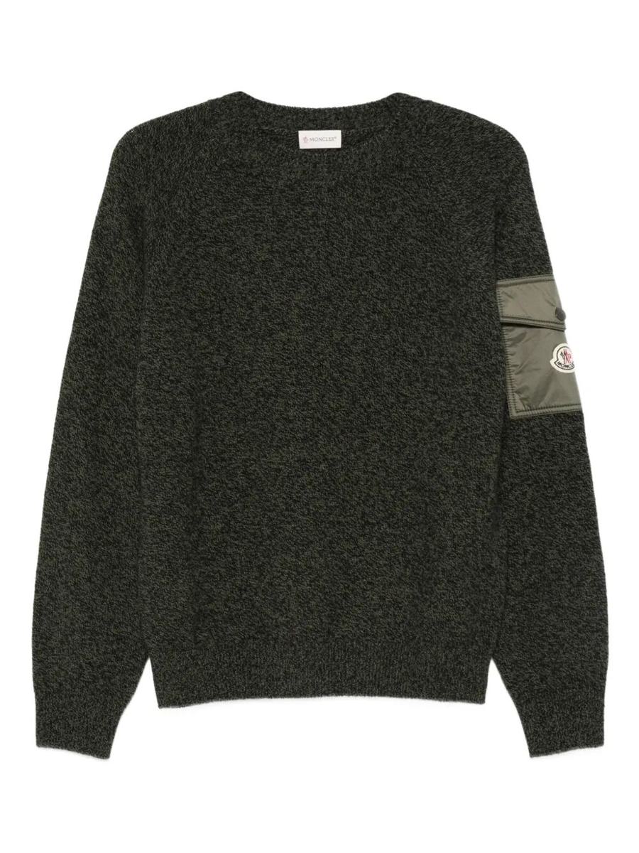 Moncler Mouliné Pullover Aus Wolle Und Kaschmir Kleidung