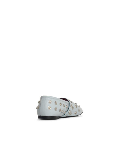 Stella McCartney Ballerina „Ryder“ in Eco Alter Mat Azzurra