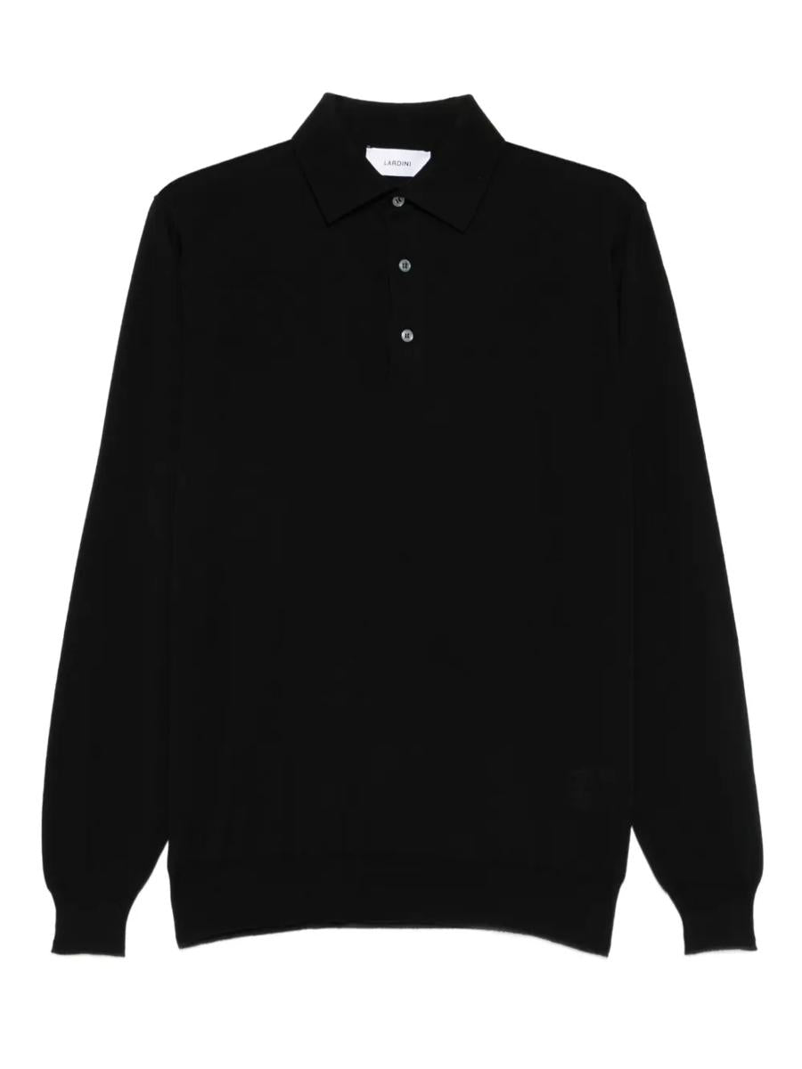 Lardini Langarm-Poloshirt aus Wolle