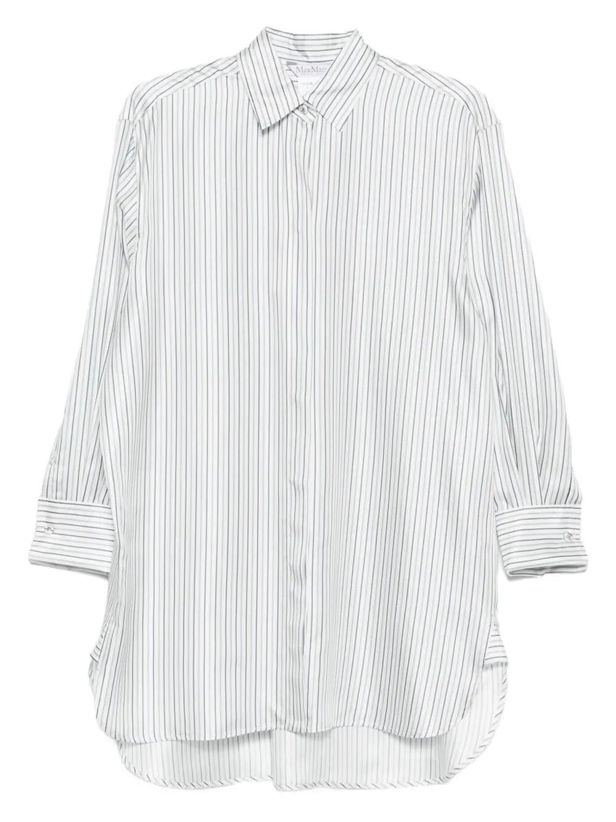 Max Mara "Monviso" Silky Stripes Shirt Kleidung