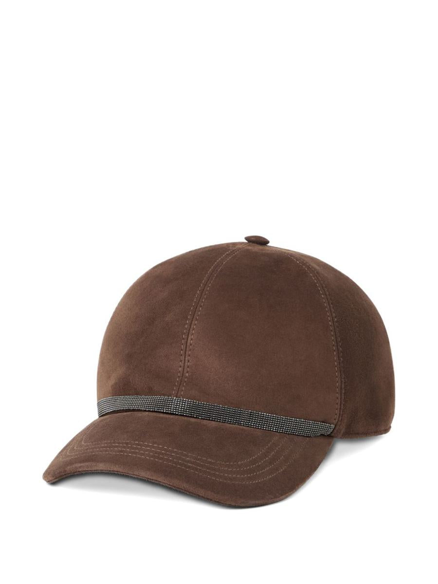 Brunello Cucinelli Wildleder-Baseballkappe