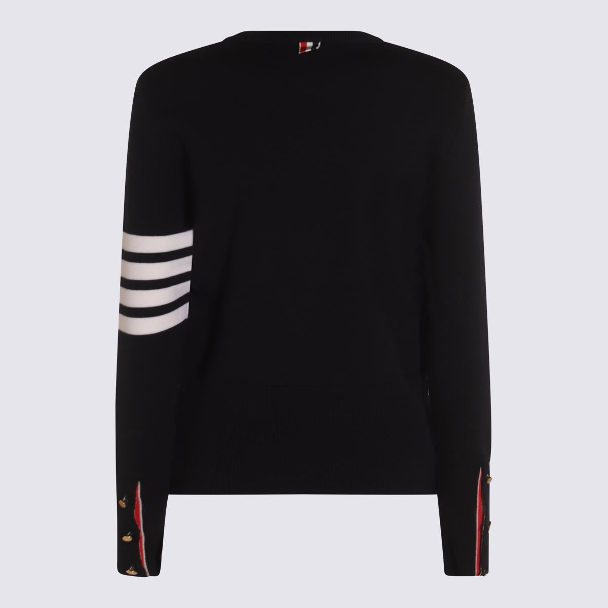 Thom Browne Dunkelblauer Wollstrick