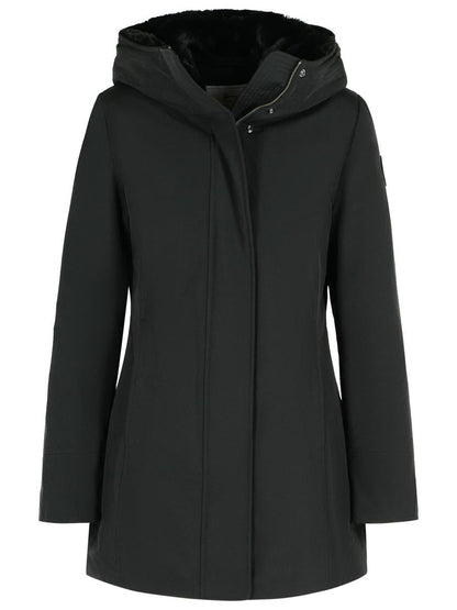 Woolrich – Parka „Boulder“ aus schwarzer Baumwollmischung