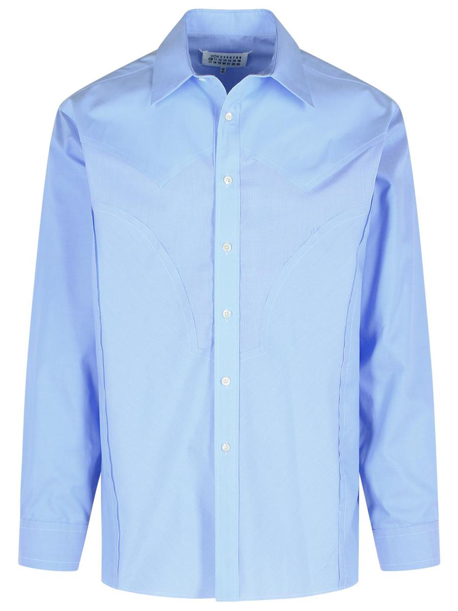 Maison Margiela Hellblaues Baumwollhemd