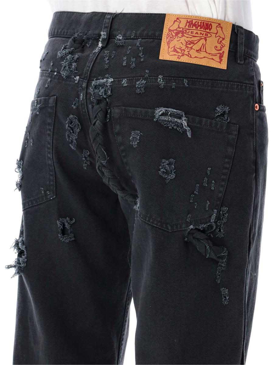 Magliano Jeans aus Denim mit geflochtener Rückseite