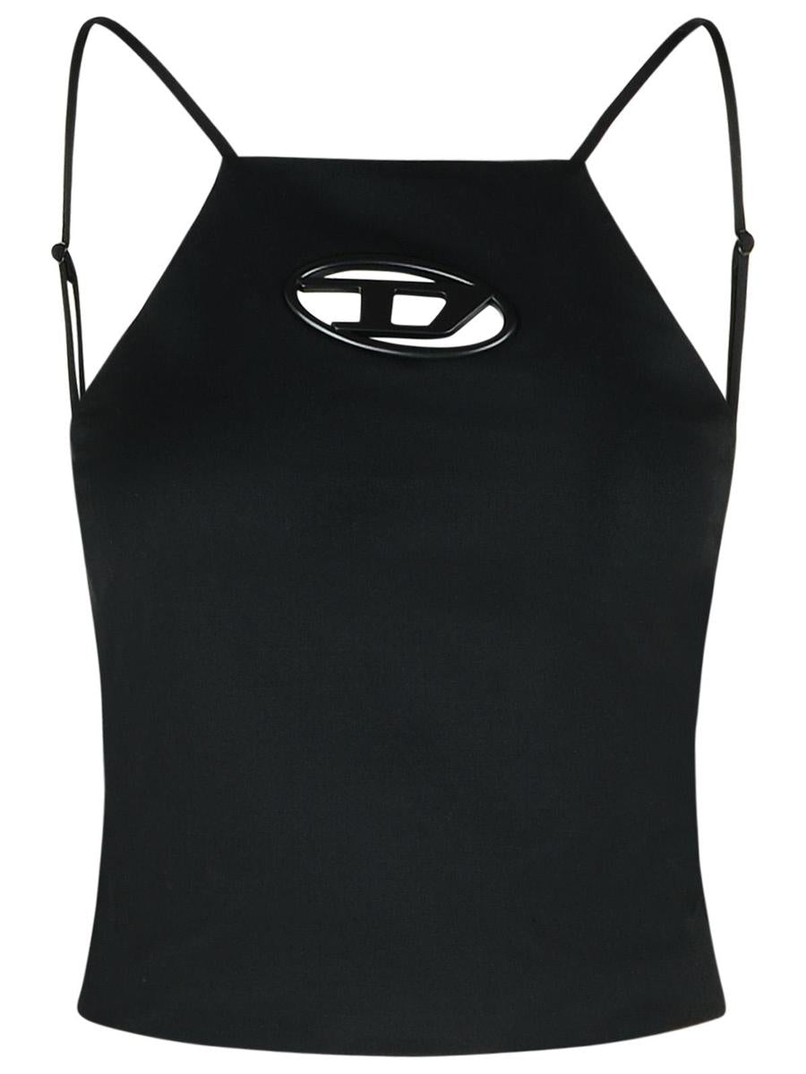 Diesel – Schwarzes Tanktop „Wilit“ aus Polyestermischung