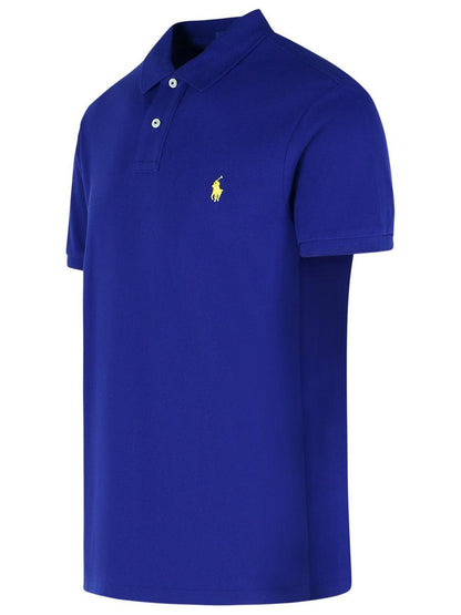 Polo Ralph Lauren, Blaues Poloshirt aus Baumwolle
