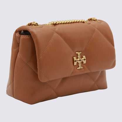 Tory Burch Braune Leder-Umhängetasche