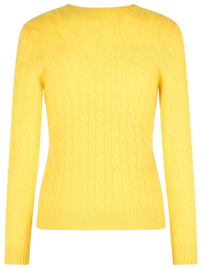 Polo Ralph Lauren – Gelber Pullover aus Kaschmirmischung