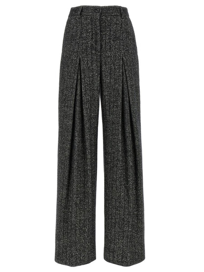 Dolce &amp; Gabbana gestreifte Wollhose