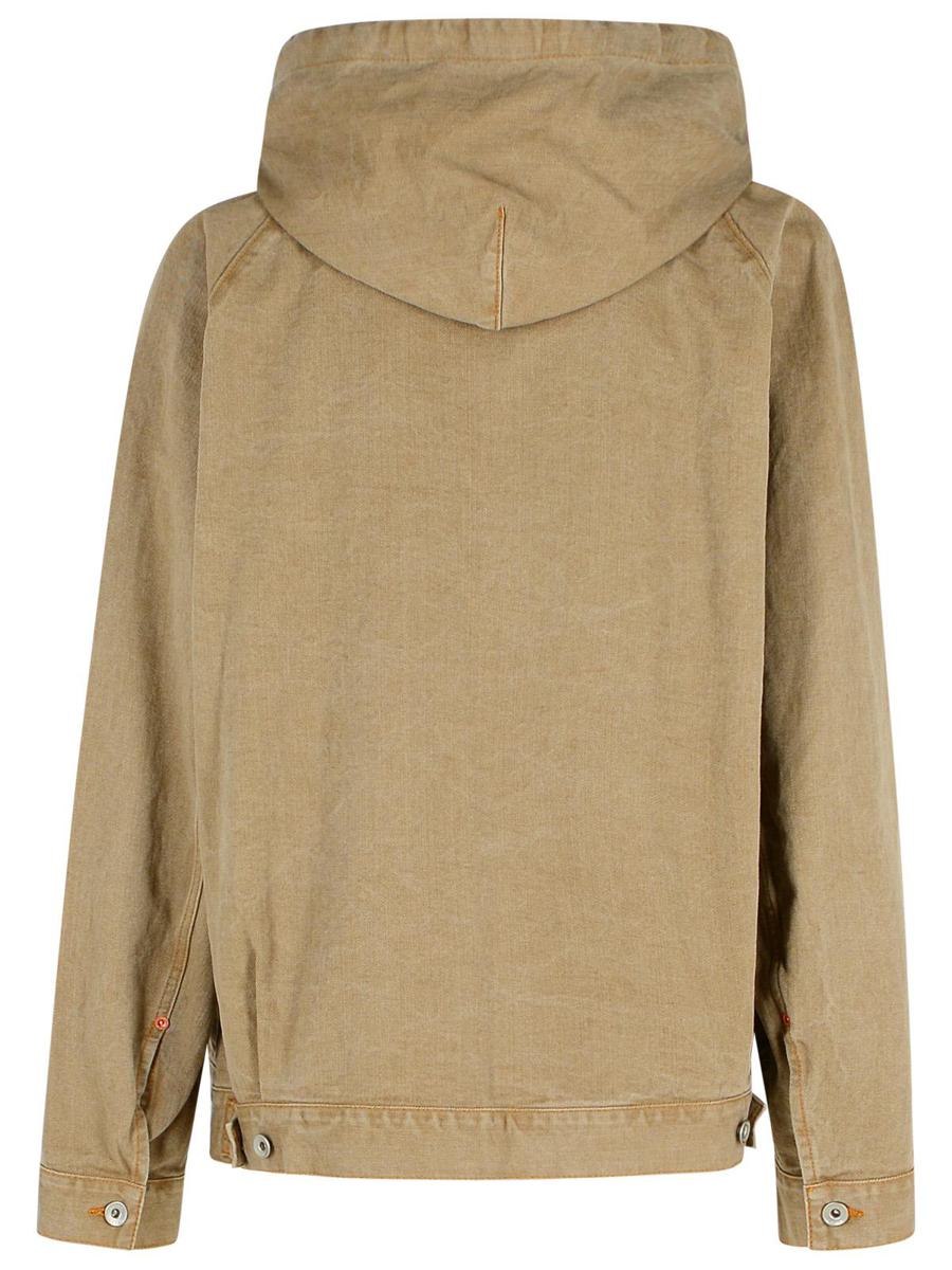 Beiges Denim-Sweatshirt von Sacai