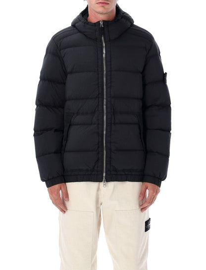 Stone Island Nahtlose Nylon-Daunenjacke