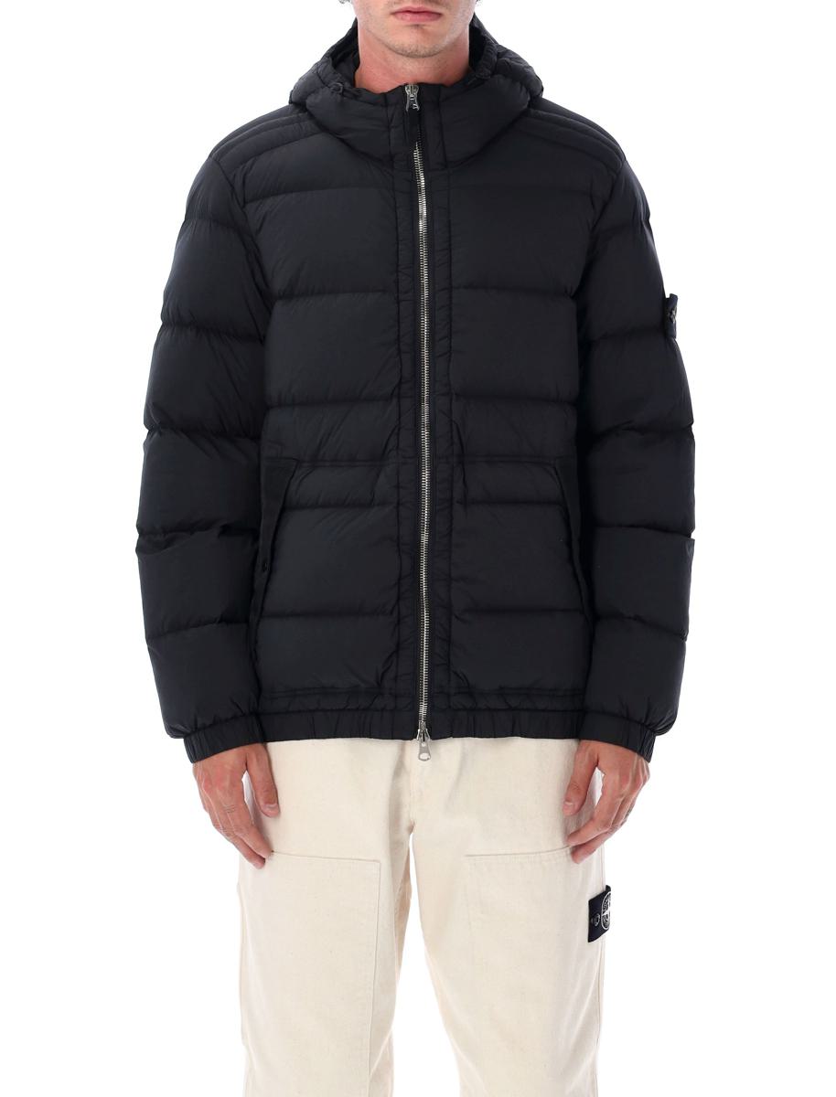 Stone Island Nahtlose Nylon-Daunenjacke