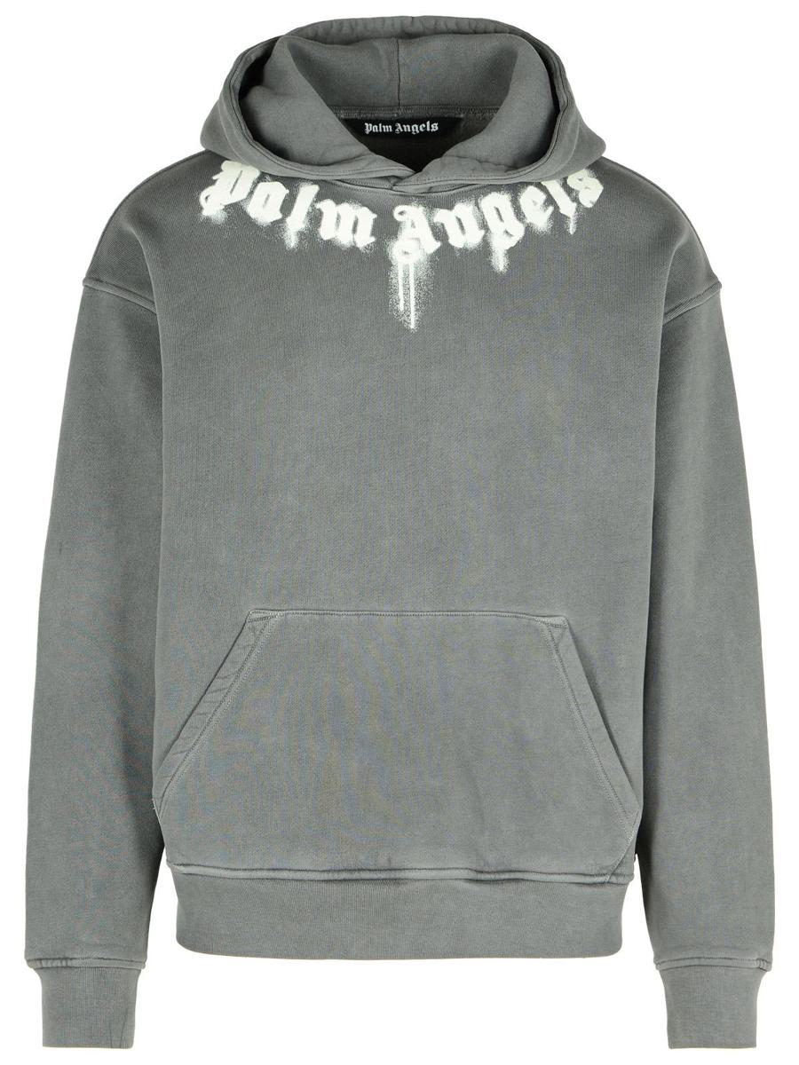 Graues Baumwoll-Sweatshirt von Palm Angels