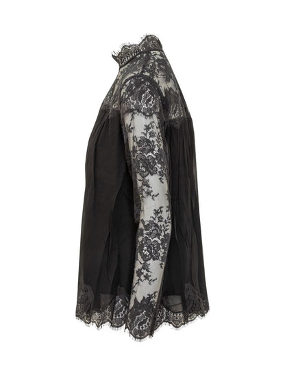 Zimmermann Zimmermann Schwarze Spitzenbluse