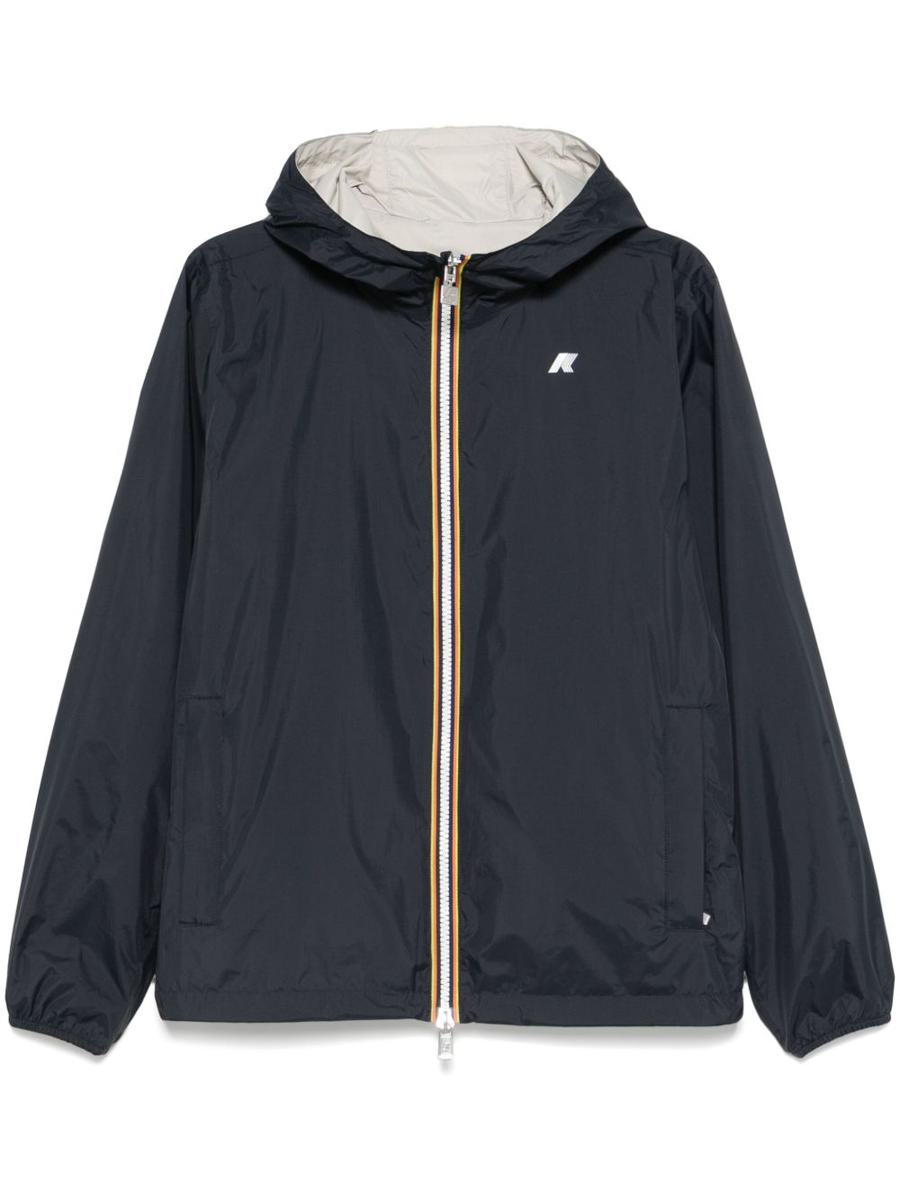 K-Way – Blaue „Jake Plus“-Jacke mit Logo