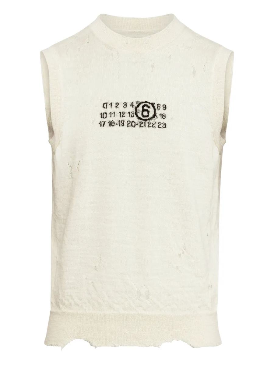 MM6 Maison Margiela Ärmelloses Top im Used-Look