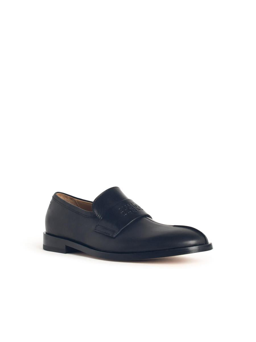 MM6 Maison Margiela – Schwarze Leder-Loafer