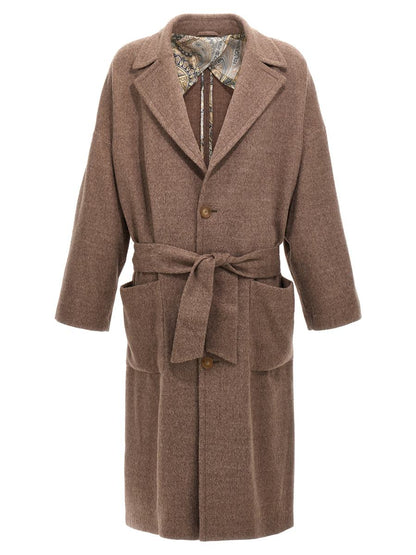 Etro Einreihiger Wollmantel