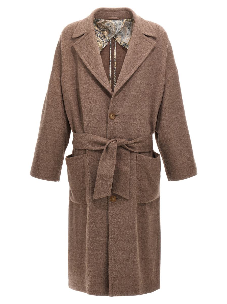 Etro Einreihiger Wollmantel