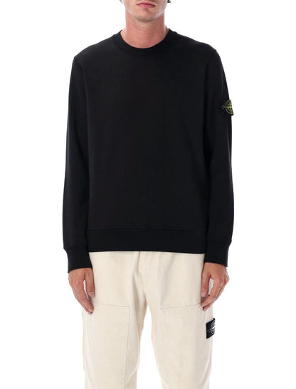 Stone Island Sweatshirt mit Rundhalsausschnitt aus Bio-Baumwolle