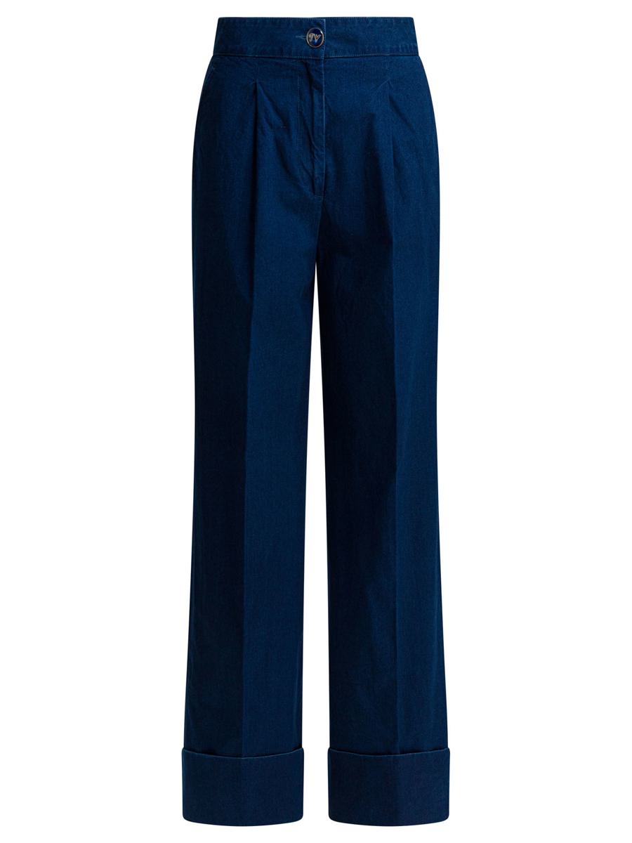Valentino Garavani Jeans mit weitem Bein und Falten