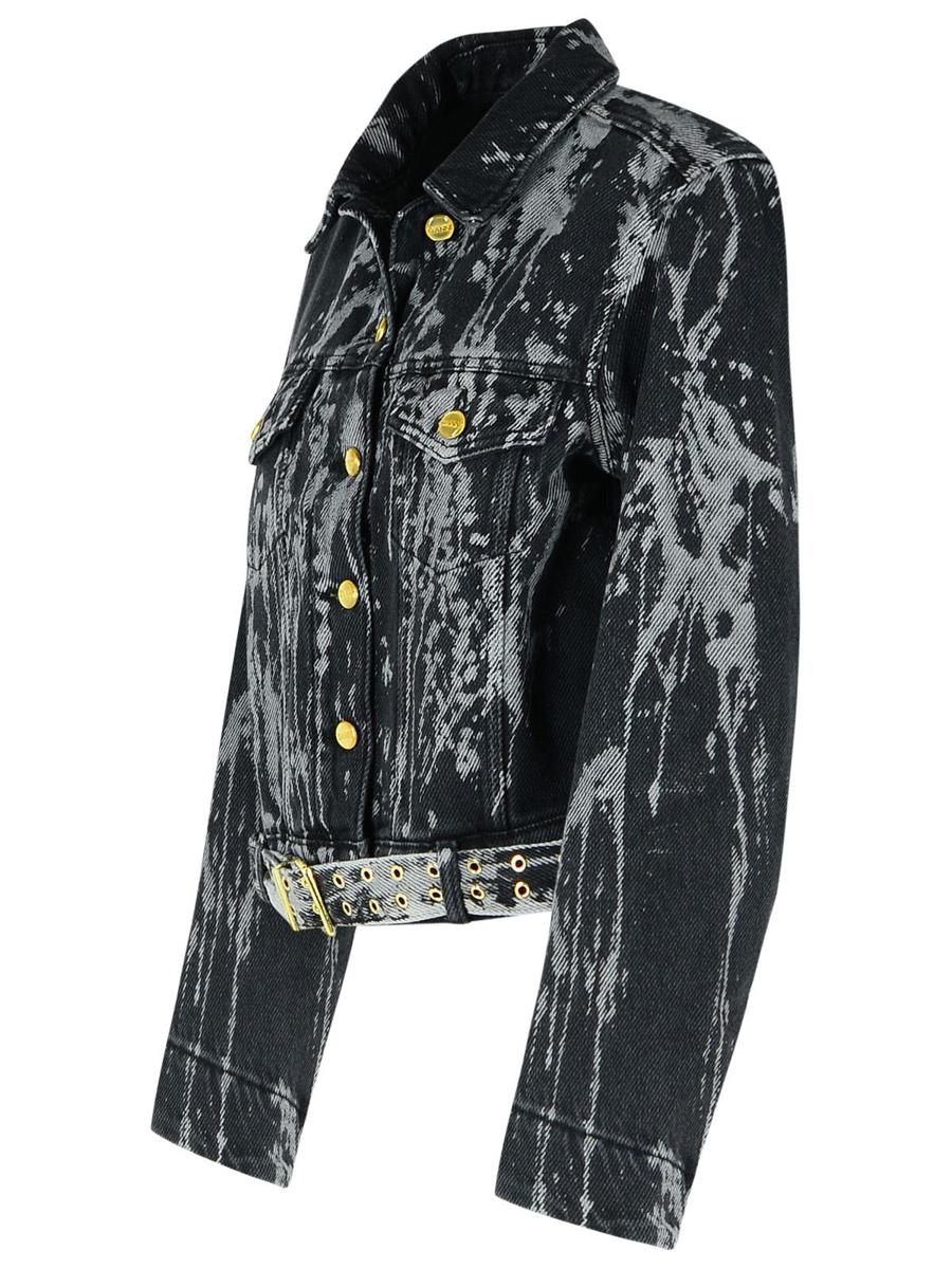 Schwarze Jeansjacke von Ganni