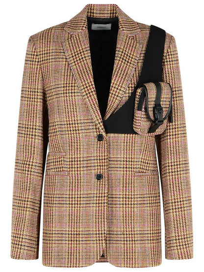 Mehrfarbiger Blazer aus Schurwolle von Coperni