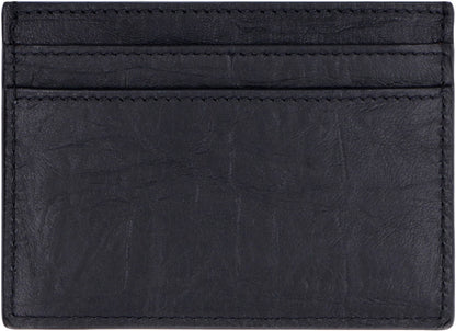 Saint Laurent Kartenetui aus Leder mit Cocco-Print