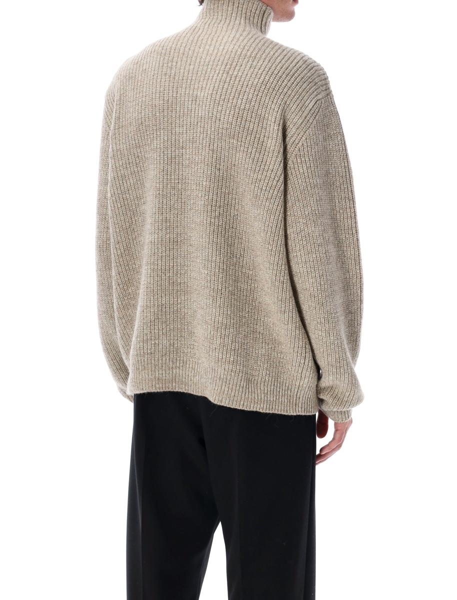Lemaire Yak Alpaka Pullover mit hohem Kragen