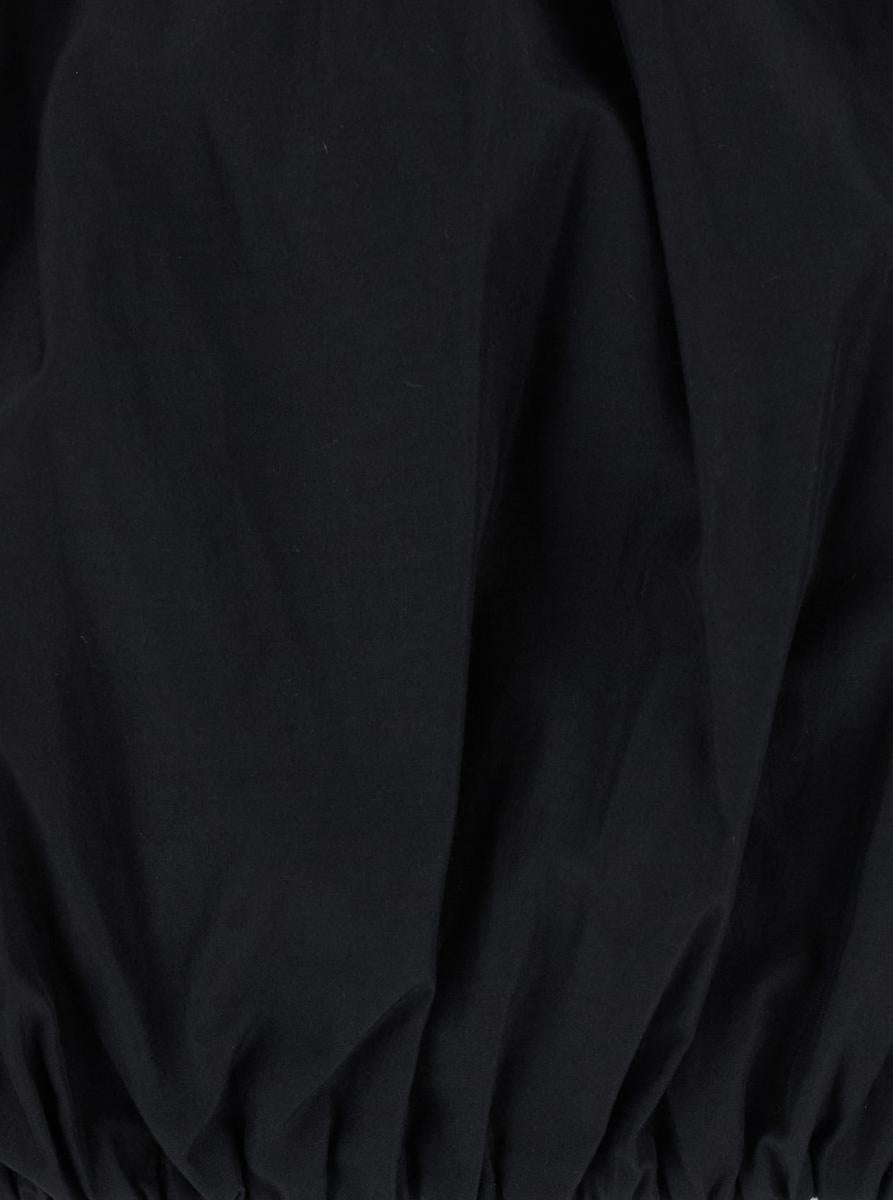 „Whitely“ Schwarzes Top mit Ballondesign aus Baumwollmischung für Damen