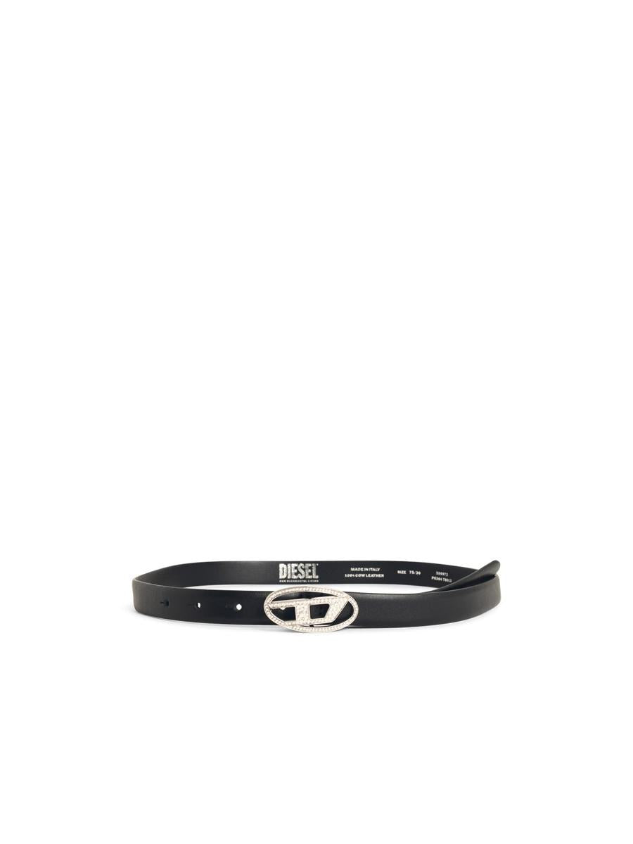Diesel – B-1Dr Strass 20 – Schwarzer Ledergürtel