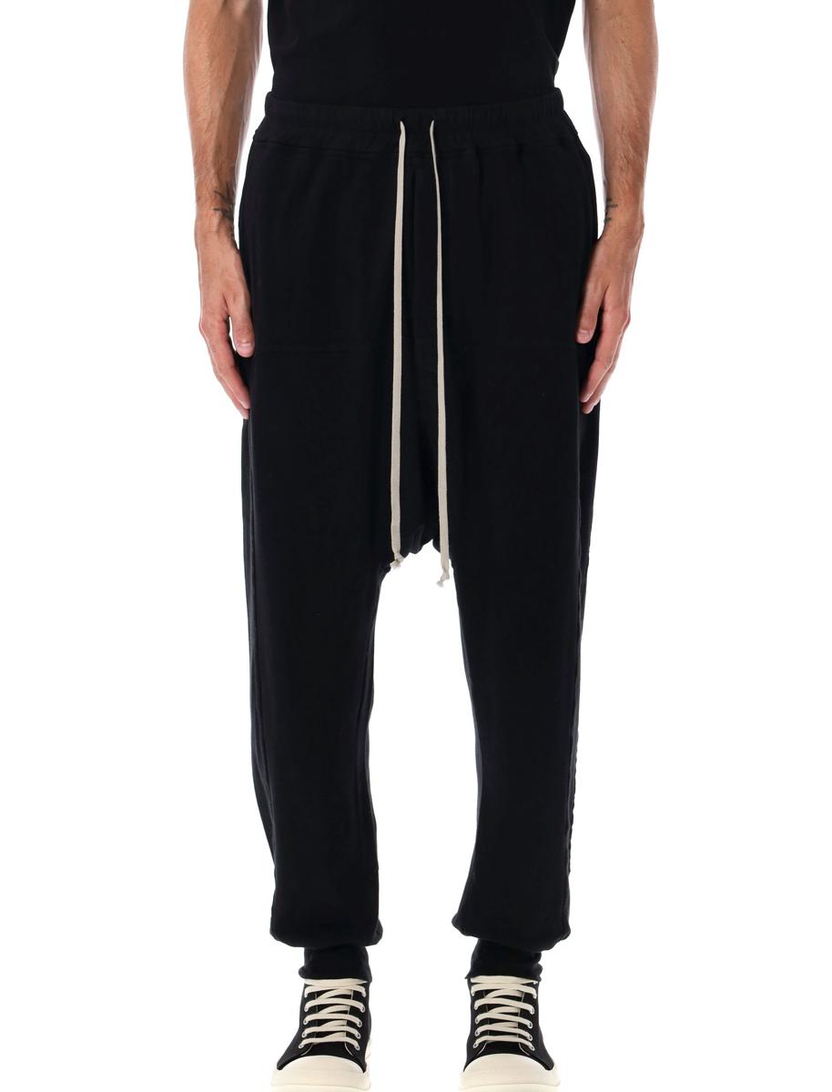 Rick Owens Drkshdw Schwarze Jersey-Hose mit Kordelzug