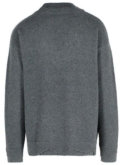 Grauer Pullover aus Wollmischung von Laneus