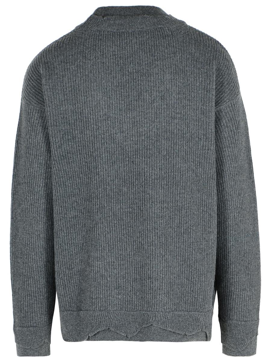 Grauer Pullover aus Wollmischung von Laneus
