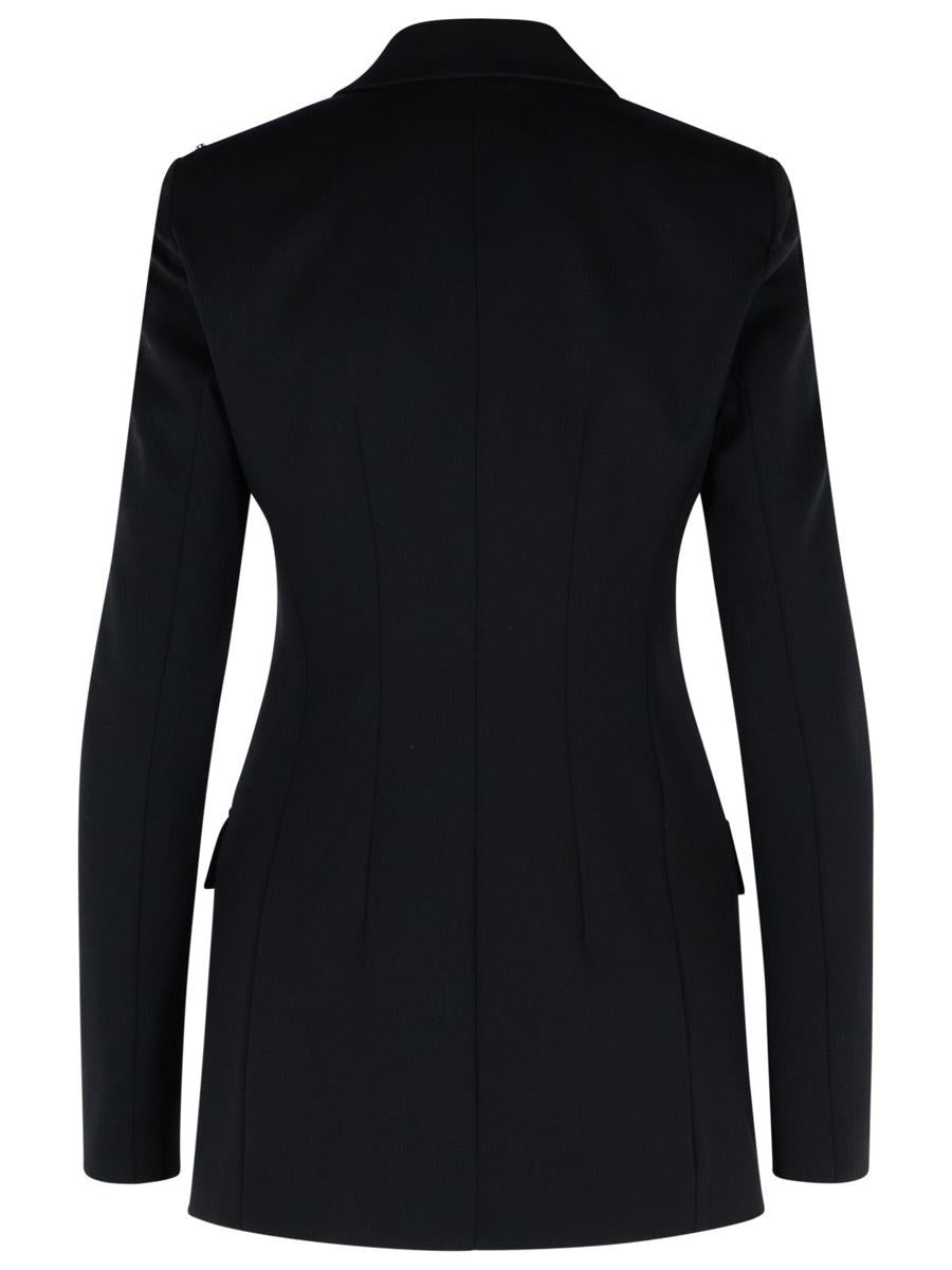 Sportmax „Frizzo“ schwarze Jacke aus Polyamid-Mischgewebe