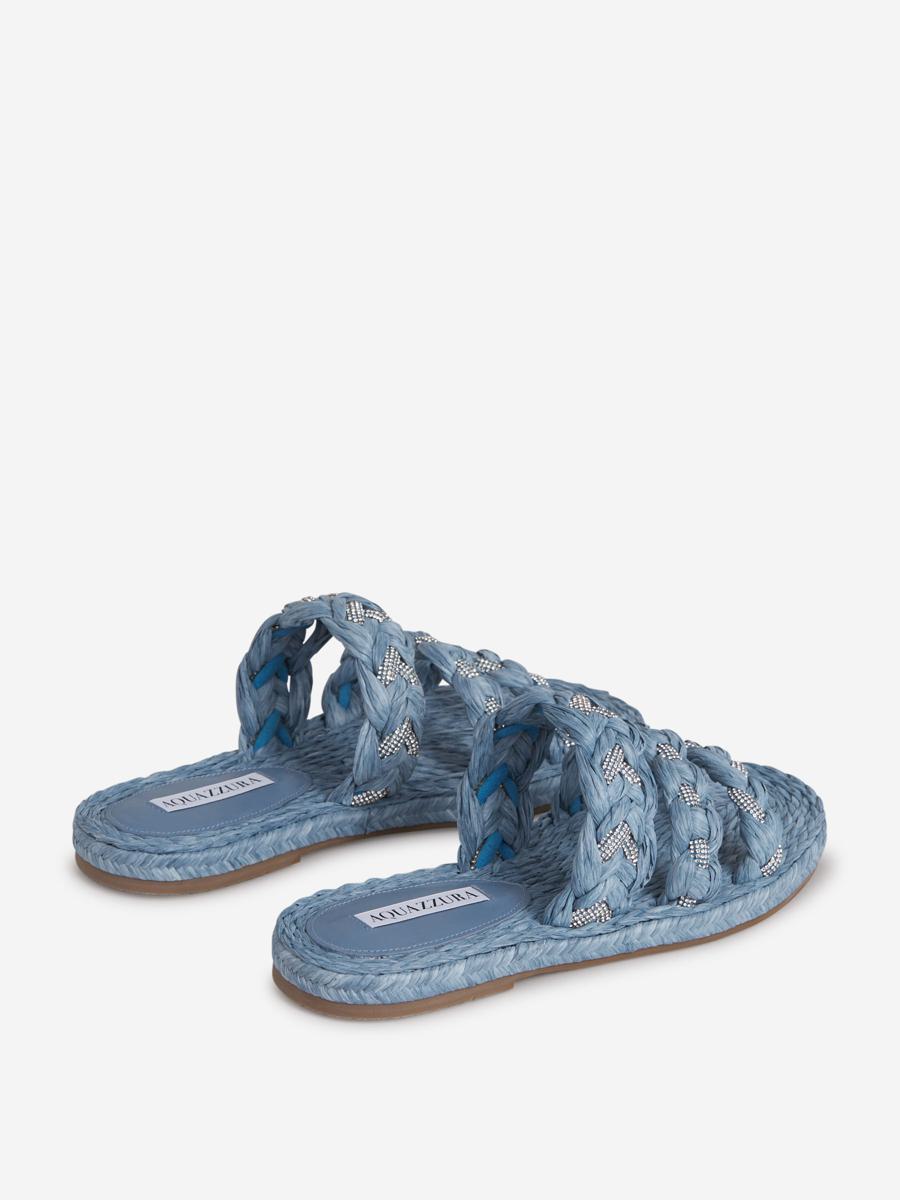 Aquazzura Raffia Coastal Sandale