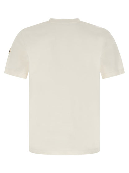 T-Shirt mit dreifarbigem Logo von Moncler